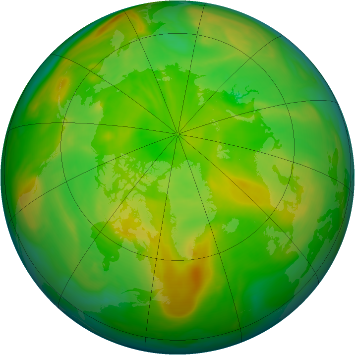 Arctic ozone map for 06 June 2005